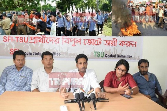 Manikâ€™s â€˜Golden Tripuraâ€™ : Tripura Govt Colleges turn open Battle ground ahead of Election : After injuring ABVP student, SFI justifies, 'We work for Educational Development'